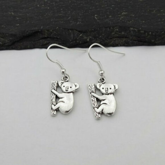 Koala Silver Earrings - Picture 4 of 4